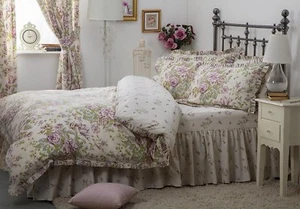 Country Diary Style Floral Bed Linen Polycotton Rose Boutique by Belledorm Ivory - Picture 1 of 10