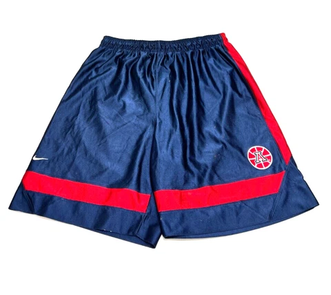 Vintage Nike Shorts NCAA Arizona Wildcats Basketball Navy Blue Elastic Men's L Cover