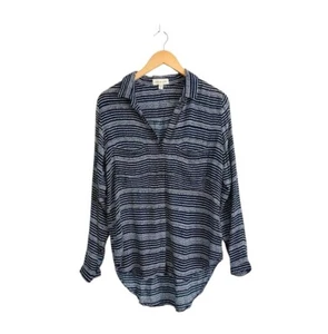 Anthropologie Cloth & Stone Kerry bedruckte Bluse M blau Print Viskose Taschen  - Bild 1 von 8