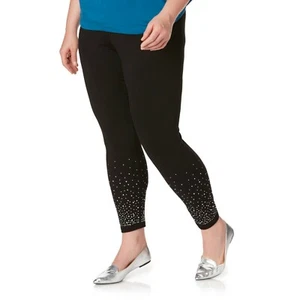 Ladies Plus Size  Leggings, Size: 2XL, Black - Picture 1 of 1