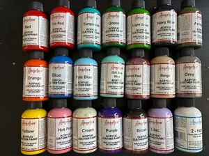 Angelus Acrylic Leather Paint Shoe Sneaker Paint 4 Oz Lot 21 No Duplicates CT - Picture 1 of 3