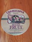 Country Cornucopia Fruit Sign Metal Plaque 8" Apple Cupboard Grocery Memphis TN