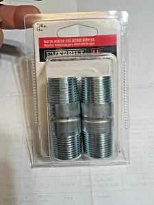 Water Heater Dielectric Nipple, 3/4 x 3/4 x 2-1/2-In 2-Pk 1000045428 FREE SHIP - Picture 1 of 3