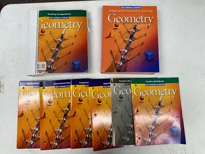 Set of 8 books Geometry Teaching Transparencies Holt, Rinehart and Winston 1995 - Image 1 of 4