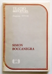Simon Boccanegra di Sylvano Bussotti Teatro dell'Opera Roma 1980 Progr. teatrale - Foto 1 di 4
