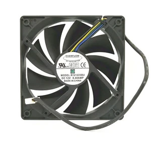 EVERFLOW 12025 12cm R121225BU 12V 0.40A 4-wire Temperature Control Chassis Fan - Picture 1 of 6
