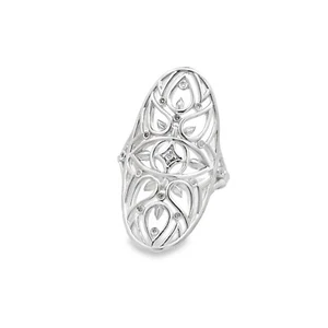 Thomas Sabo Silver Glam and Soul Diamond Ring D_TR0025-725-21 Size 7 (54) NWOT - Picture 1 of 2