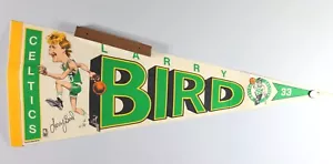 Vintage Larry Bird Celtics Wool Felt Pennant- Salem Screen Printers 30” - Picture 1 of 5