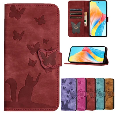 For Oppo A98 A58 A78 A17 A96 A76 Pattern Flip Leather Wallet Case Phone Cover - Image 1 of 4