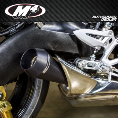 NEW 2016 - 2020 SUZUKI GSX-S1000 GSX-S GSXS 1000 M4 BLACK GP SLIP ON MUFFLER - Image 1 of 3