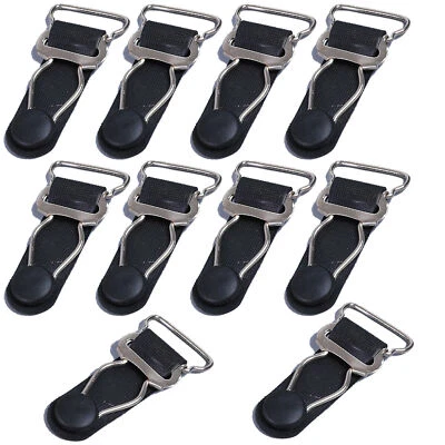10pcs Metall Strumpfhalter Strumpfband Clips+Haken für Strumpf Lingerie Verkauft - Bild 1 von 3