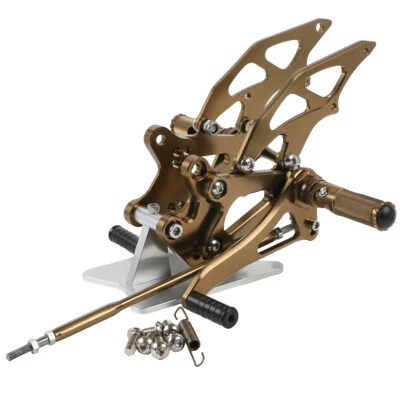 Juego de estriberas delanteras CNC para motocicleta aptas para Kawasaki Ninja 250R EX250 R 2008-2012 Foto 1 de 4