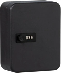 Safe wall mounted BLACK - 3 pin combination lock - Picture 1 of 4
