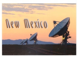 Karl G Jansky Very Large Array Radio Telescope, New Mexico, Chrome Postcard - Imagen 1 de 2