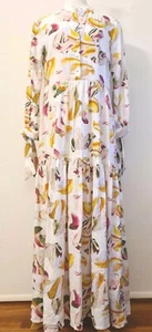 KHOLO & Emily Green Women's Printed Maxi Dress Size TALL 10, GUC - Picture 1 of 12