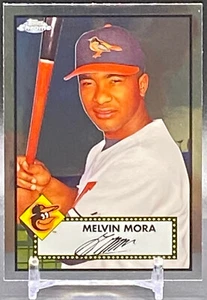 2021 Topps Chrome Platinum Anniversary #99 MELVIN MORA Baltimore Orioles - Picture 1 of 2
