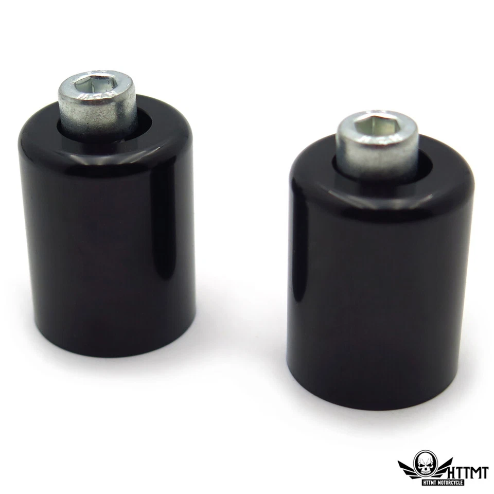 Black Bar Ends Handlebar For 95-12 Kawasaki Ninja ZX6R/06-07 ZX10R/00-05 ZX12R - Image 1 of 4