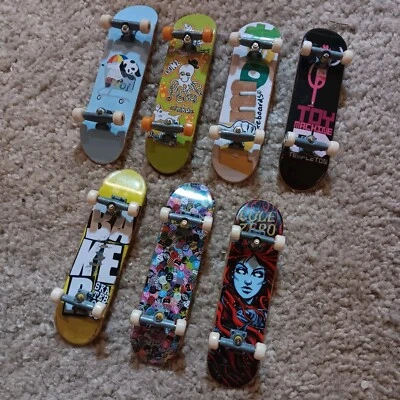 Tech Deck Fingerboard Mixed Lot Of 7 Zero, Baker, Almost, Toy Machine, Enjoi - Image 1 of 4