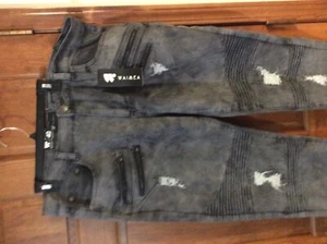 Nuevos pantalones vaqueros para hombre Walmea ajustados gris lavado 40/32 nuevos con etiquetas - Imagen 1 de 2