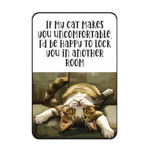 Humorvoller Katzenkühlschrank Magnet verwöhnt Kätzchen Katze Sammlerstück tolles Katzen-Mama Geschenk - Bild 1 von 2