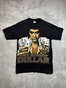 Vintage Scharface Shirt Erwachsene Medium schwarz Tony Montana Y2K Film Promo - Bild 1 von 8