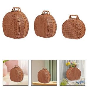 Woven Storage Basket, Tote Bag, Versatile, Practical, Lightweight, Organizer, - Picture 1 of 20