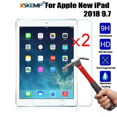 2Pcs Tempered Glass Screen Protector For Apple iPad 6th 5th Gen 9.7 Ultra Clear - Image 1 of 4
