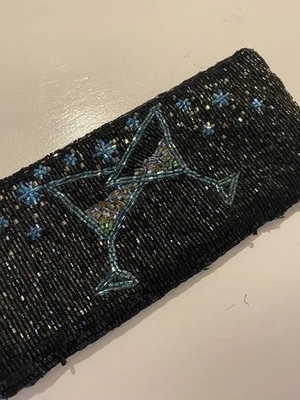 Muñequera con gafas de Martini. Frente Beatific con cuentas. Brilla increíble, Foto 1 de 4