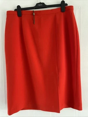 New Hobbs Tomato Red Pencil Style Skirt Size 16 - Image 1 of 4