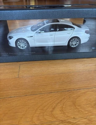 1/18 BMW 6 Series Gran Coupe Dealer Edition Product Mini Mineral  White  - Image 1 of 4