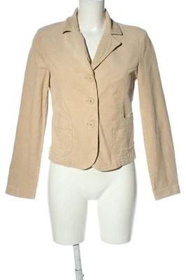 BENETTON Veste en velours côtelé Dames Veste T EU 42 crème style d’affaires - Photo 1/4