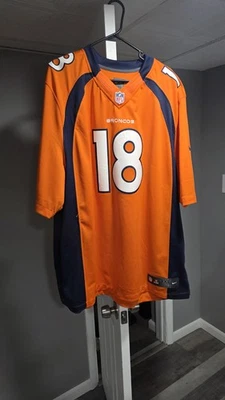 Camiseta deportiva naranja para hombre PEYTON MANNING #18 Denver Broncos NIKE ON FIELD de la NFL 3XL Foto 1 de 3
