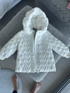 Moncler Mädchen Winterjacke weiß Größe 9/12M - Bild 1 von 13