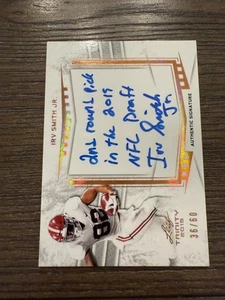 2019 Leaf Trinity Signatures Bronze Holofoil #A-ISJ Irv Smith Jr. #/60 - Picture 1 of 2