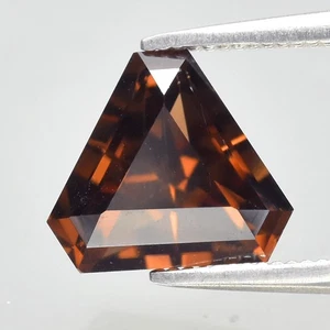 💎 2.23ct 8.2x7.3mm VS Fancy Natural Champagne Zircon - Unheated, Tanzania Gem - Picture 1 of 4