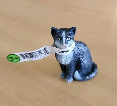 Schleich 1997 gato esmoquin negro con etiqueta Foto 1 de 4