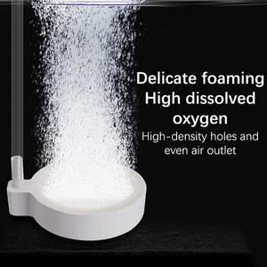 Fish Tank Aquarium Round Silent Nano Air Stone Oxygen Aerator Oxygen Diffuser - Picture 1 of 14