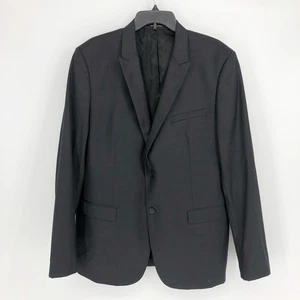 MEXX Metropolitan Suit Jacket 46R Charcoal Grey Wool Blend Slim Fit Blazer NWOT - Picture 1 of 8