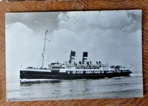 Postcard SS Mecklenburg Zeeland Steamship Company Hook of Holland - Harwich RP - Picture 1 of 2