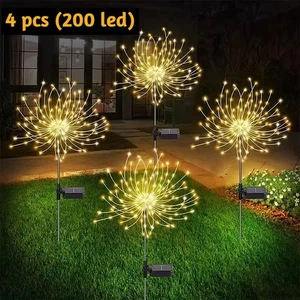 Solar Garden Lights Outdoor Waterproof LED Firework Lights Landscape Yard Decor - Picture 1 of 10