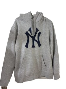 Fanatics New York Yankees MLB Men's Hoodie GRAY GREY hoodie SZ L EUC - Picture 1 of 6