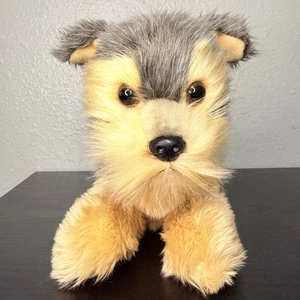 Peluche Aurora Perro Terrier Yorkie Cachorro Realista 11" Floppy Juguete de Peluche Piel Suave - Imagen 1 de 10