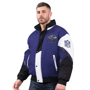 Baltimore Ravens Pro Player lila Tape Jacke mit Kapuze - Bild 1 von 3