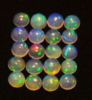 Natural Ethiopian Opal Gem 5MM Size Calibrated Round Cabochons 20Pc Lot 6.55Cts