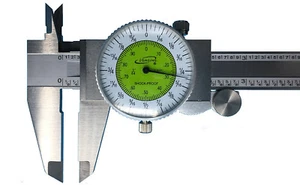 iGaging Fractional Dial Caliper 6" Inside Outside Depth Gauge Read 0.01 or 1/64" - Picture 1 of 3