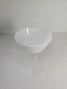 "Tazón redondo vintage federal de vidrio de leche iridiscente de 5"" a prueba de calor EE. UU. - Imagen 1 de 3