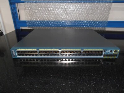 Cisco WS-C2960S-F48LPS-L 48 Port PoE Switch + 4 SFP GE Uplinks +F-Stack Module - Image 1 of 4