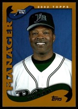 2002 Topps Baseball Card Hal McRae A Tampa Bay Devil Rays #284