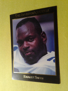 1993 The Investor's Journal Emmitt Smith Dallas Cowboys card number 49