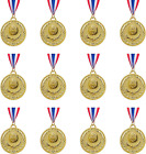 Abaokai 12 pièces médailles d'or-médailles gagnantes prix d'or pour le sport, la compétition